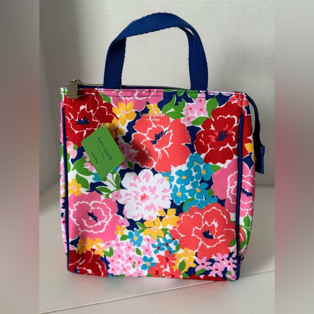 Kate Spade Sunset Blooms Insulated Top Zip Lunch Bag - Multicolor Floral
